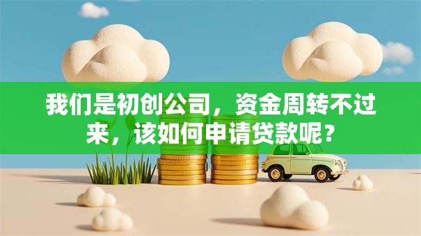 我们是初创公司,资金周转不过来,该如何申请贷款呢? 我们是初创公司,资金周转不过来,该如何申请贷款呢?
