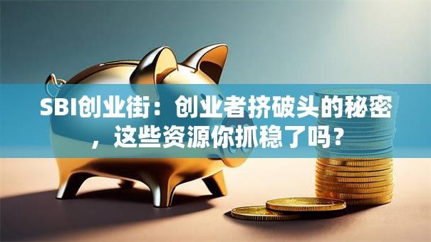 SBI创业街：创业者挤破头的秘密，这些资源你抓稳了吗？