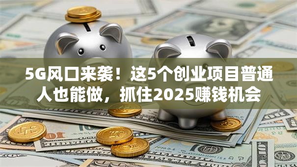 5G风口来袭！这5个创业项目普通人也能做，抓住2025赚钱机会