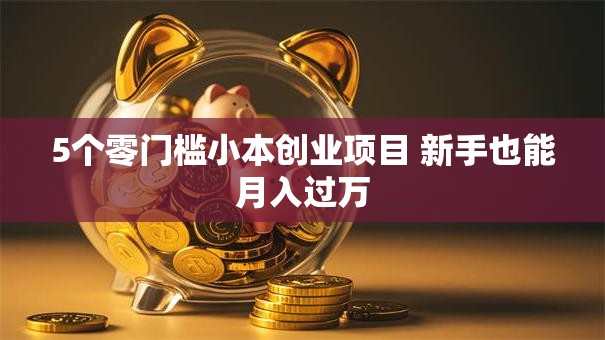 5个零门槛小本创业项目 新手也能月入过万
