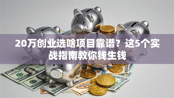 20万创业选啥项目靠谱？这5个实战指南教你钱生钱