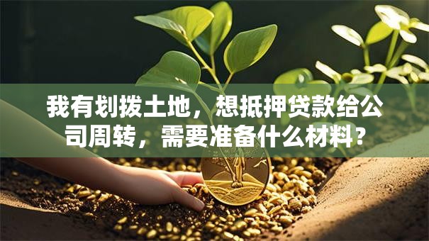 我有划拨土地，想抵押贷款给公司周转，需要准备什么材料？