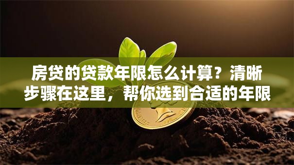 房贷的贷款年限怎么计算？清晰步骤在这里，帮你选到合适的年限超实用