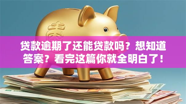 贷款逾期了还能贷款吗？想知道答案？看完这篇你就全明白了！