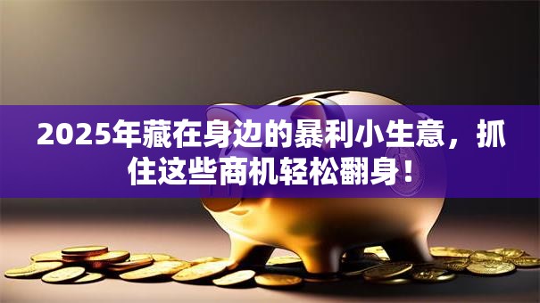 2025年藏在身边的暴利小生意，抓住这些商机轻松翻身！