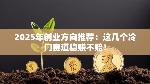 2025年创业方向推荐：这几个冷门赛道稳赚不赔！