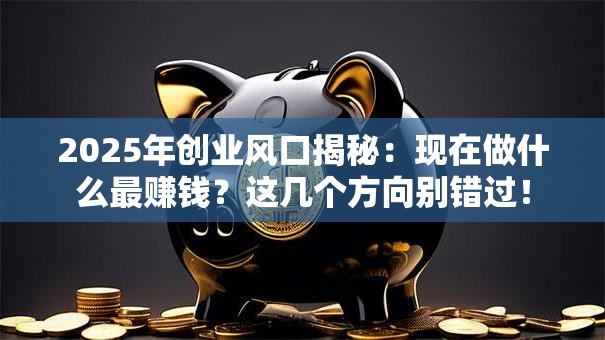 2025年创业风口揭秘：现在做什么最赚钱？这几个方向别错过！