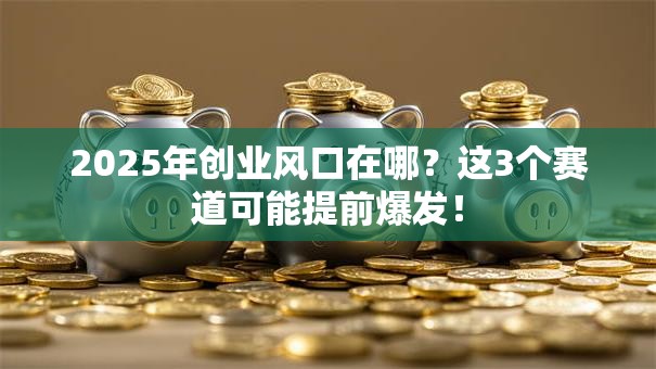 2025年创业风口在哪？这3个赛道可能提前爆发！
