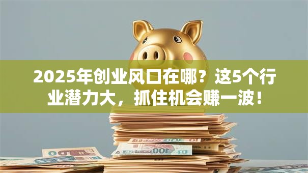 2025年创业风口在哪？这5个行业潜力大，抓住机会赚一波！