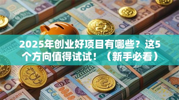 2025年创业好项目有哪些？这5个方向值得试试！（新手必看）