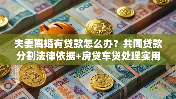 夫妻离婚有贷款怎么办？共同贷款分割法律依据+房贷车贷处理实用指南