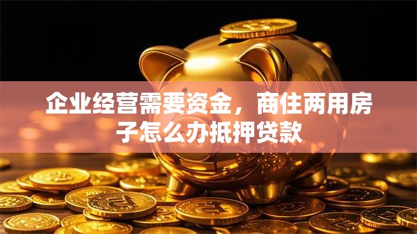 企业经营需要资金，商住两用房子怎么办抵押贷款