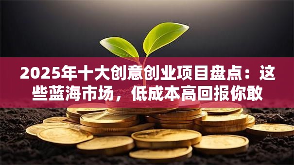 2025年十大创意创业项目盘点：这些蓝海市场，低成本高回报你敢试吗？