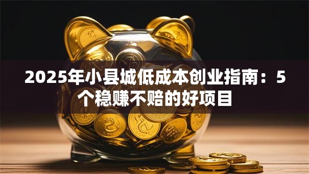 2025年小县城低成本创业指南：5个稳赚不赔的好项目