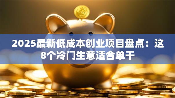 2025最新低成本创业项目盘点：这8个冷门生意适合单干