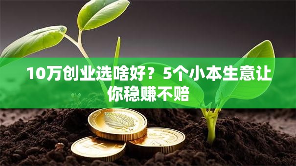 10万创业选啥好？5个小本生意让你稳赚不赔