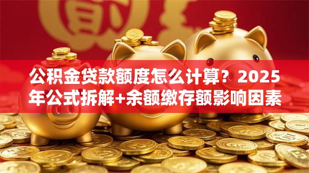 公积金贷款额度怎么计算？2025年公式拆解+余额缴存额影响因素详解