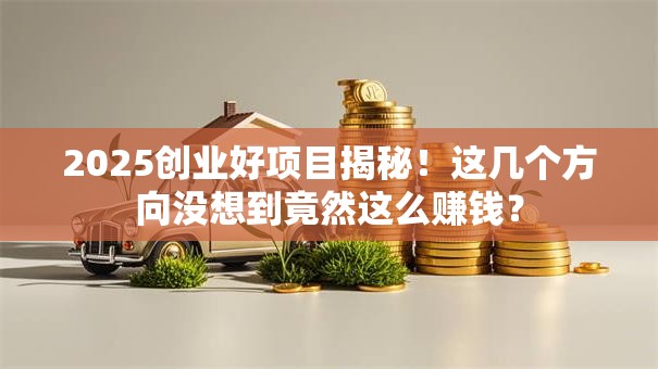 2025创业好项目揭秘！这几个方向没想到竟然这么赚钱？