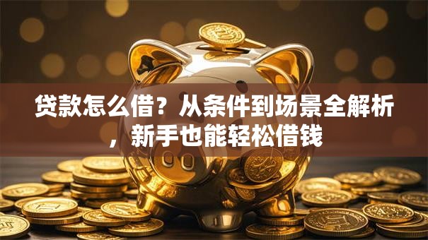 贷款怎么借？从条件到场景全解析，新手也能轻松借钱