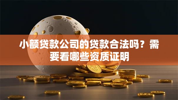 小额贷款公司的贷款合法吗？需要看哪些资质证明