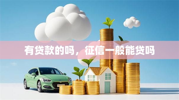 有贷款的吗，征信一般能贷吗