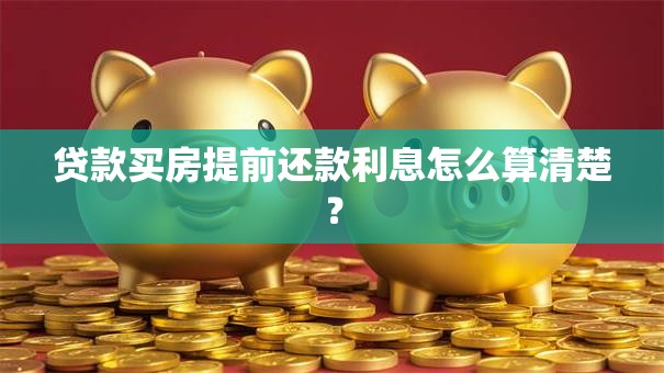 贷款买房提前还款利息怎么算清楚？