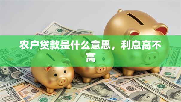 农户贷款是什么意思，利息高不高