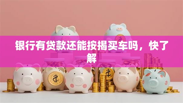 银行有贷款还能按揭买车吗，快了解