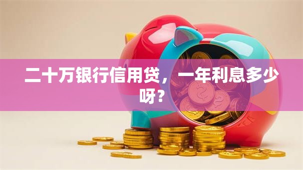 二十万银行信用贷，一年利息多少呀？