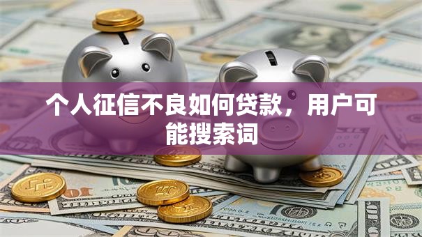 个人征信不良如何贷款，用户可能搜索词