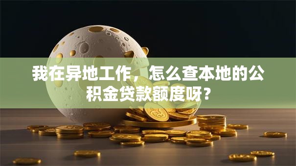 我在异地工作，怎么查本地的公积金贷款额度呀？