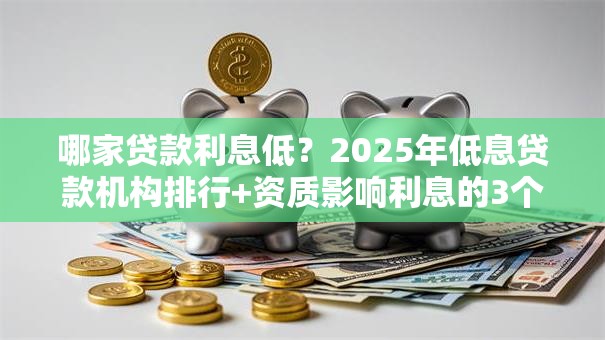 哪家贷款利息低？2025年低息贷款机构排行+资质影响利息的3个关键因素