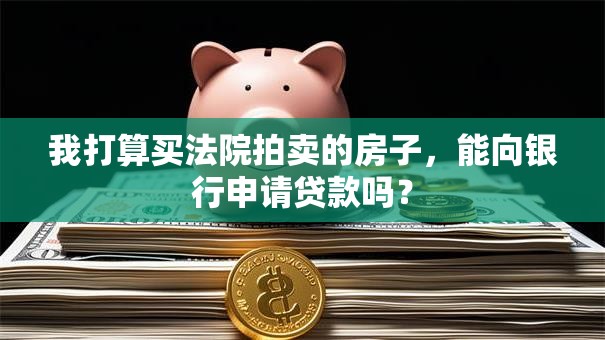 我打算买法院拍卖的房子，能向银行申请贷款吗？