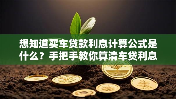 想知道买车贷款利息计算公式是什么？手把手教你算清车贷利息