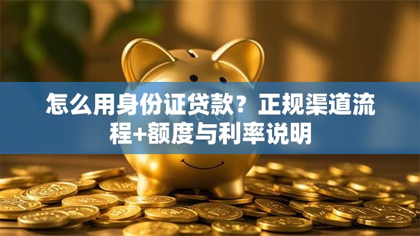怎么用身份证贷款？正规渠道流程+额度与利率说明