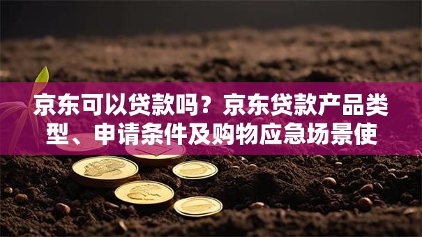 京东可以贷款吗？京东贷款产品类型、申请条件及购物应急场景使用全说明