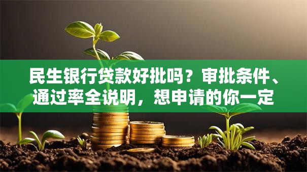 民生银行贷款好批吗？审批条件、通过率全说明，想申请的你一定要了解