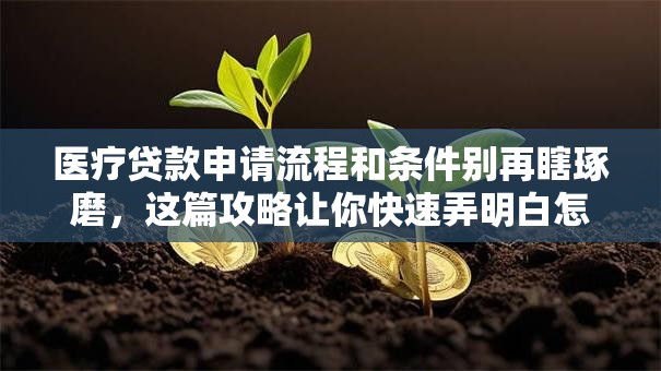 医疗贷款申请流程和条件别再瞎琢磨，这篇攻略让你快速弄明白怎么申请