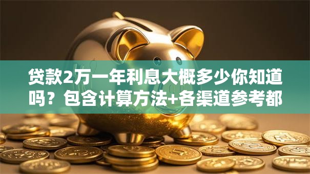 贷款2万一年利息大概多少你知道吗？包含计算方法+各渠道参考都在这