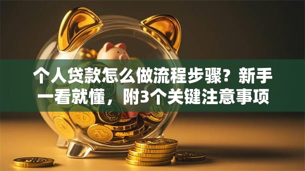 个人贷款怎么做流程步骤？新手一看就懂，附3个关键注意事项