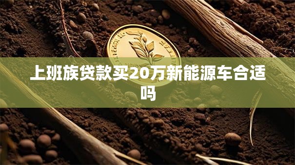 上班族贷款买20万新能源车合适吗