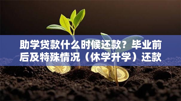 助学贷款什么时候还款？毕业前后及特殊情况（休学升学）还款时间详解