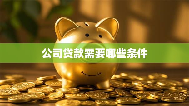 公司贷款需要哪些条件