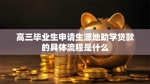 高三毕业生申请生源地助学贷款的具体流程是什么