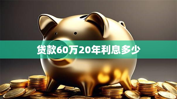 贷款60万20年利息多少