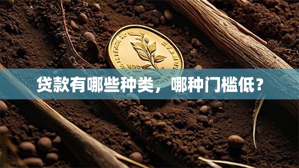 贷款有哪些种类，哪种门槛低？