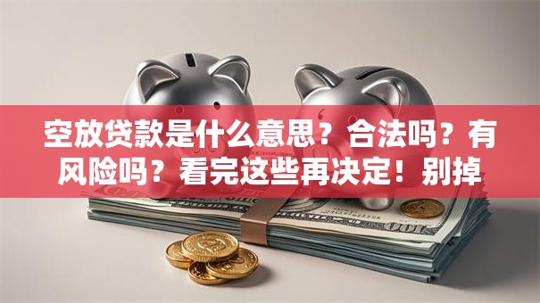 空放贷款是什么意思？合法吗？有风险吗？看完这些再决定！别掉坑里