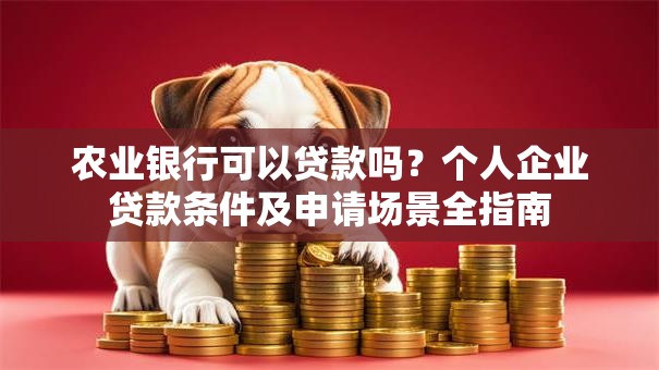 农业银行可以贷款吗？个人企业贷款条件及申请场景全指南