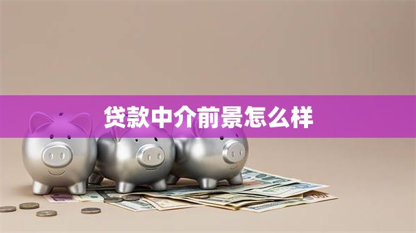 贷款中介前景怎么样