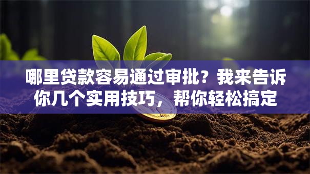 哪里贷款容易通过审批？我来告诉你几个实用技巧，帮你轻松搞定！